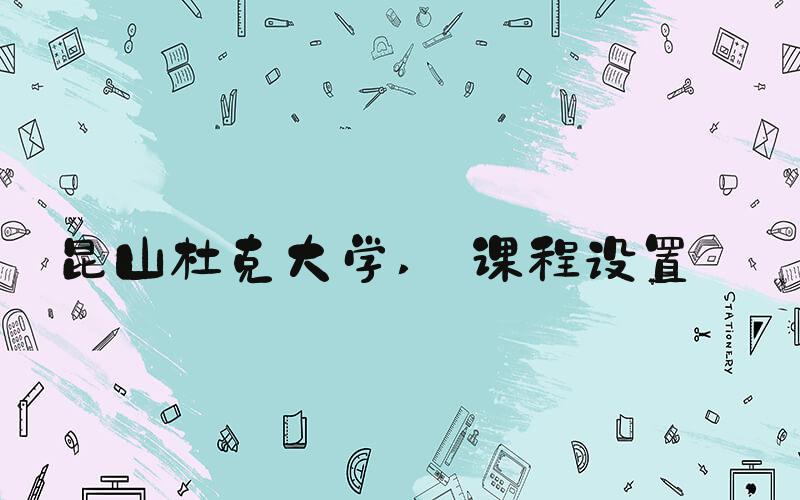 昆山杜克大学  课程设置 
